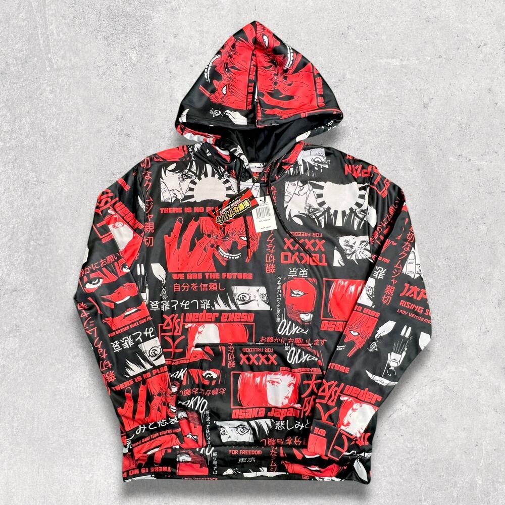 Drill Clothing Co. Tokyo Japan Anime Hoodie [Size Medium]